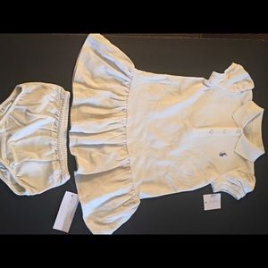 Ralph Lauren 2PC Dress 18mon Cruise l-Chic Cream